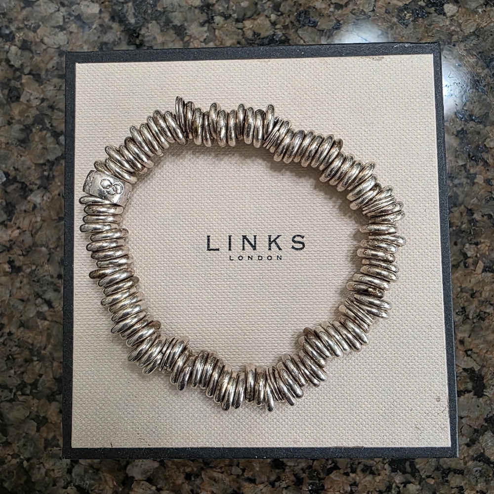 Vintage Links London Sterling Silver Sweetie Charm Bracelet - Picture 2 of 2